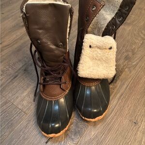 Totes Brown and Black Winter Boots